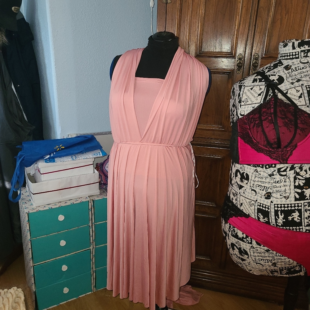 Pink infinity dress. Never worn!